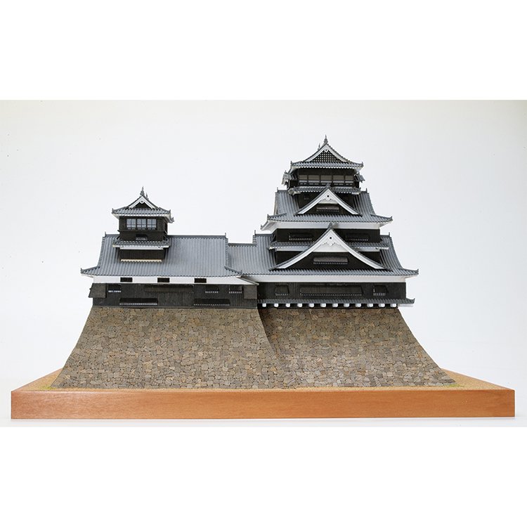 送料無料】ウッディジョー 木製建築模型 1/150 熊本城 | アート・工作