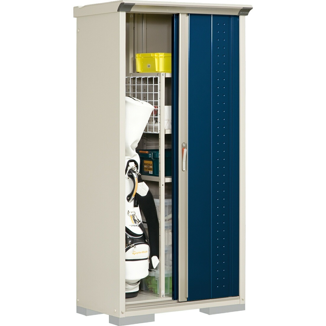 (代引不可) (同梱不可)タクボ物置 グランプレステージ 全面棚 小型物置 収納庫 GP-97AF シルクホワイト 代引不可）タクボ物置 グランプレステージ 全面棚 小型物置 収納庫 GP