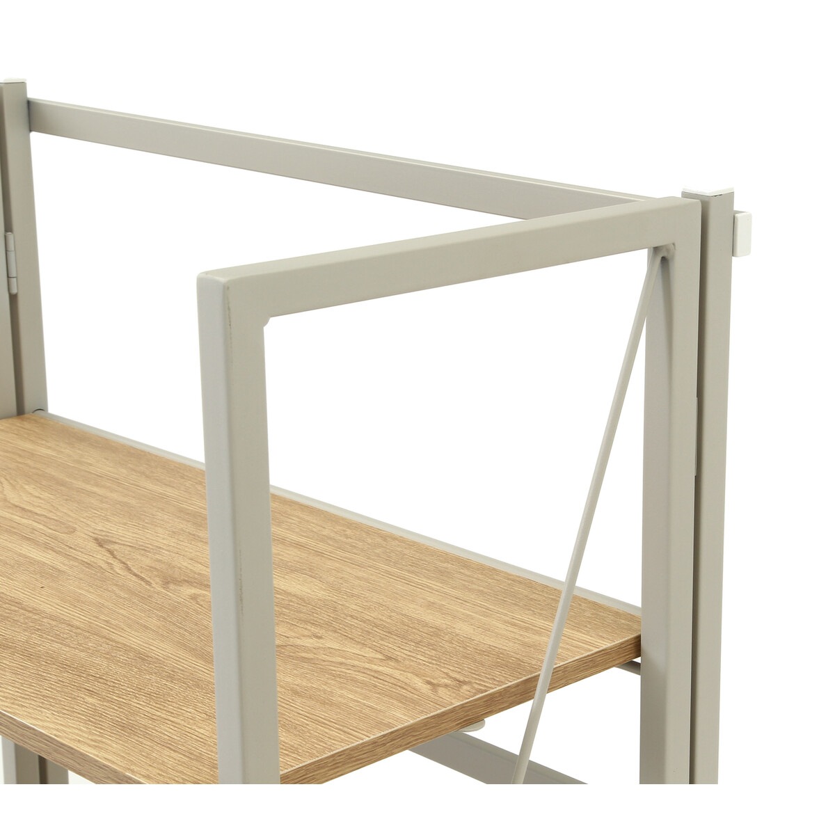 送料無料】不二貿易 折りたたみシェルフ アロン4段 NA FBC985-B  