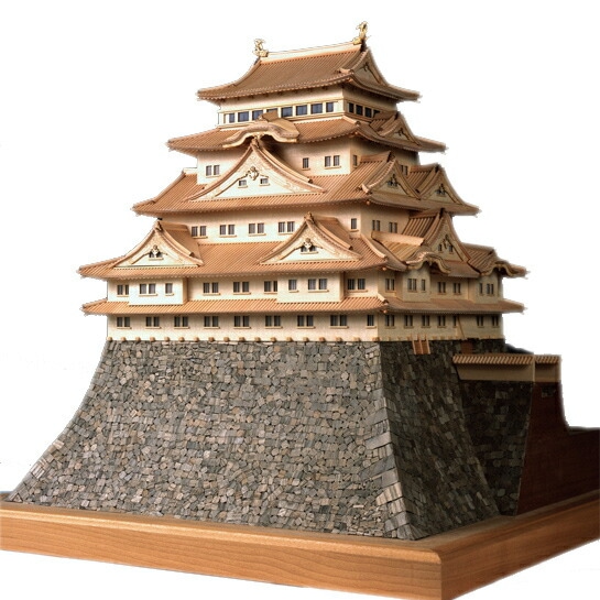 送料無料】ウッディジョー 木製建築模型 1/150 名古屋城 | アート