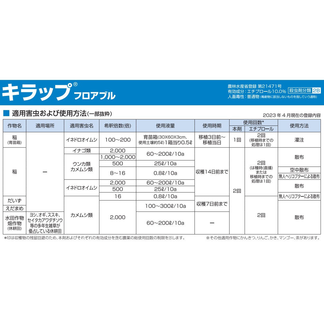 【送料無料】キラップフロアブル 500ml