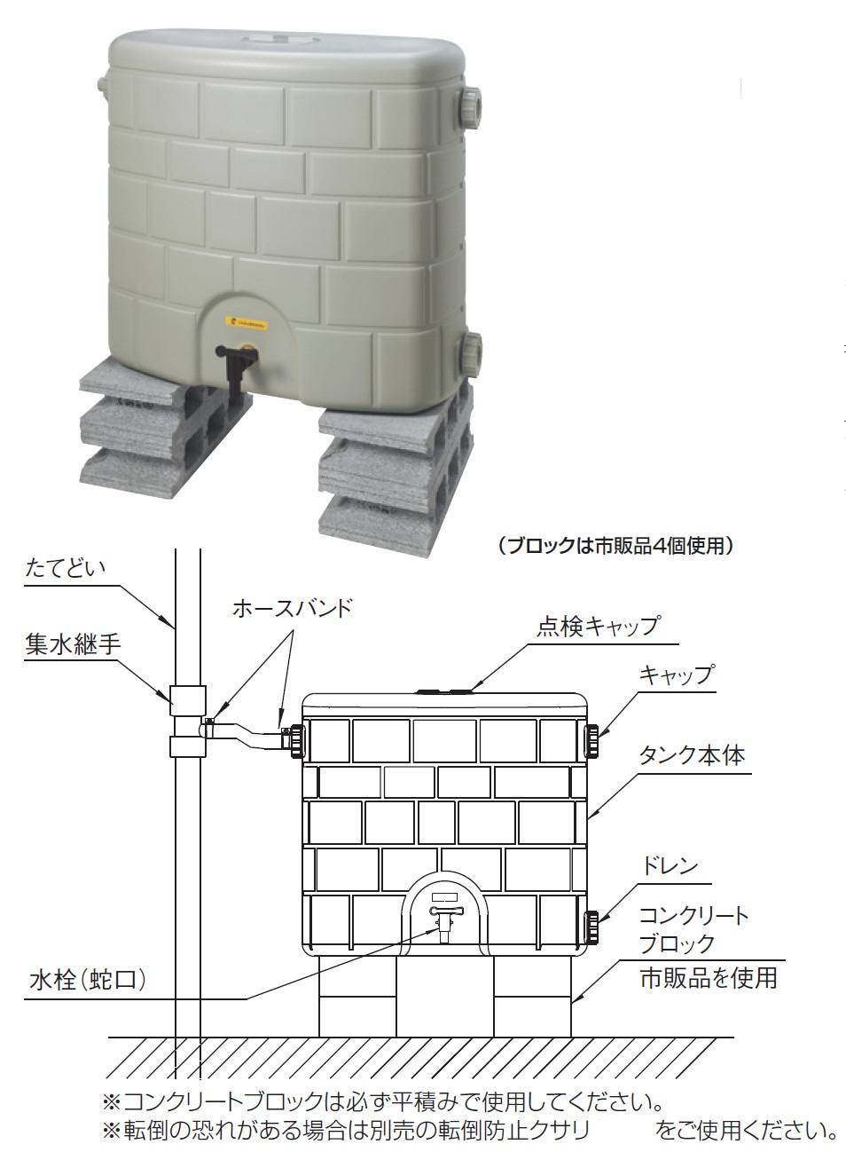 気づけば風が吹いている 楽天市場】雨水タンク 【タキロン 雨音くん120L】 雨水貯留
