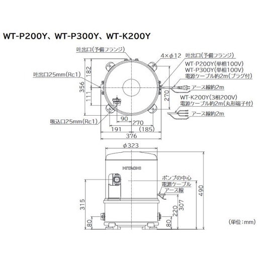 未使用 日立インバーターポンプ　WT-P200Y 浅井戸用　100V 保証書付き 楽天市場】[在庫あり] 日立 ポンプ WT-P200Y タンク式浅井戸用