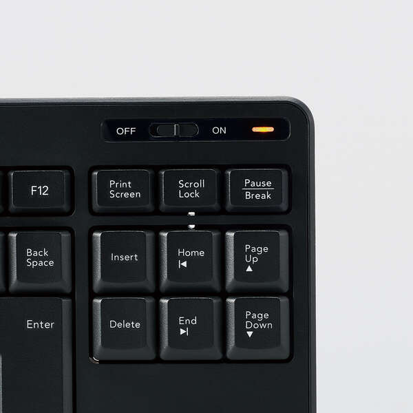 エレコム 静音無線コンパクトキーボード TK-FDM115SKTBK | 家電