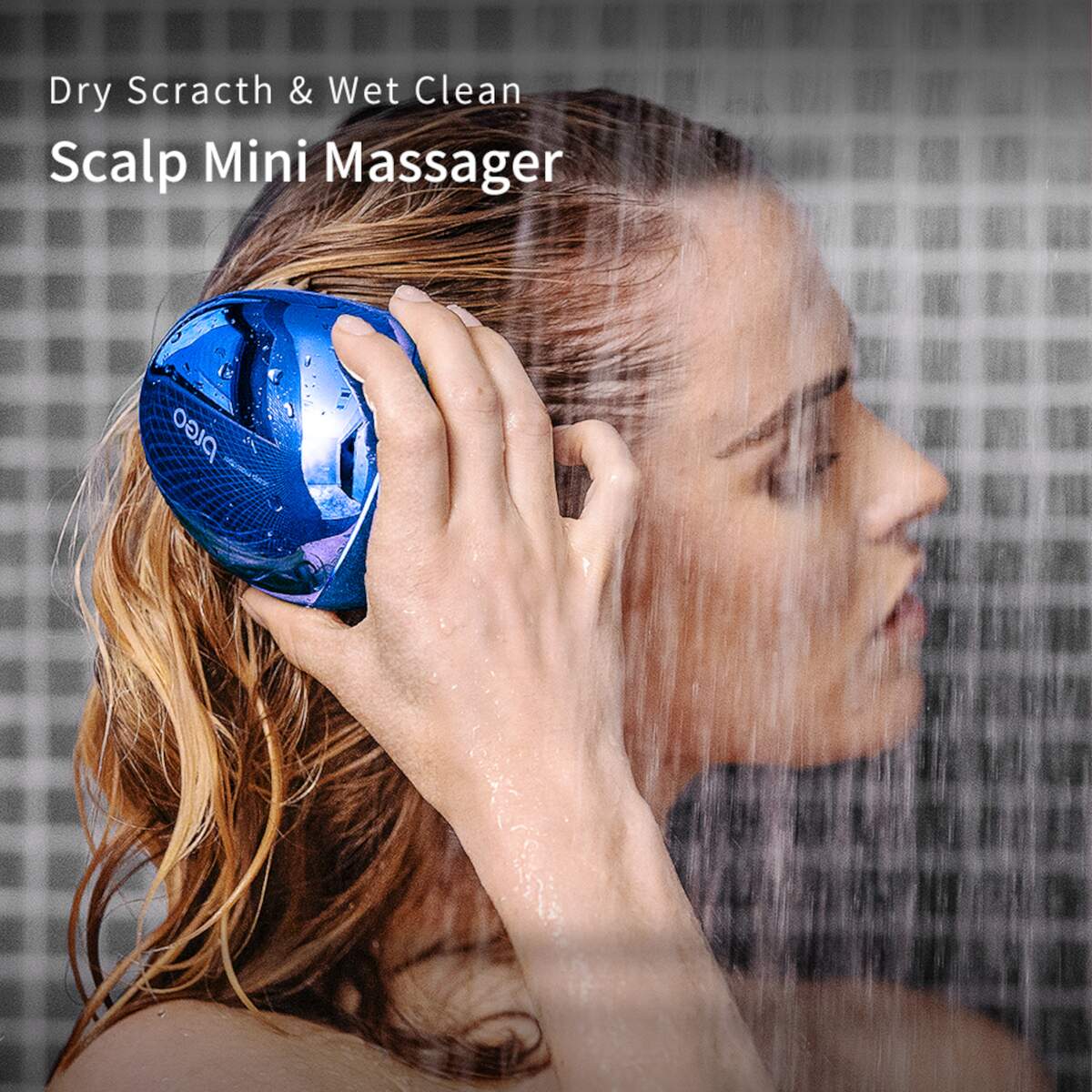 送料無料】Breo Scalp mini スカルプミニ ブルー 電動ヘッド