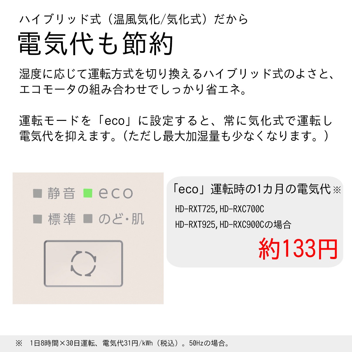 送料無料】ダイニチ ハイブリッド式加湿器 HD-RXC900C-W | 家電・照明