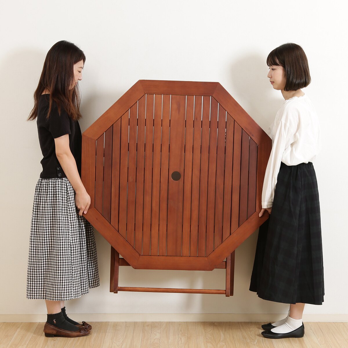 【送料無料】不二貿易 八角テーブル 110cm #GT05FB 【メーカー直送・代引不可・置配不可・配送地域限定】