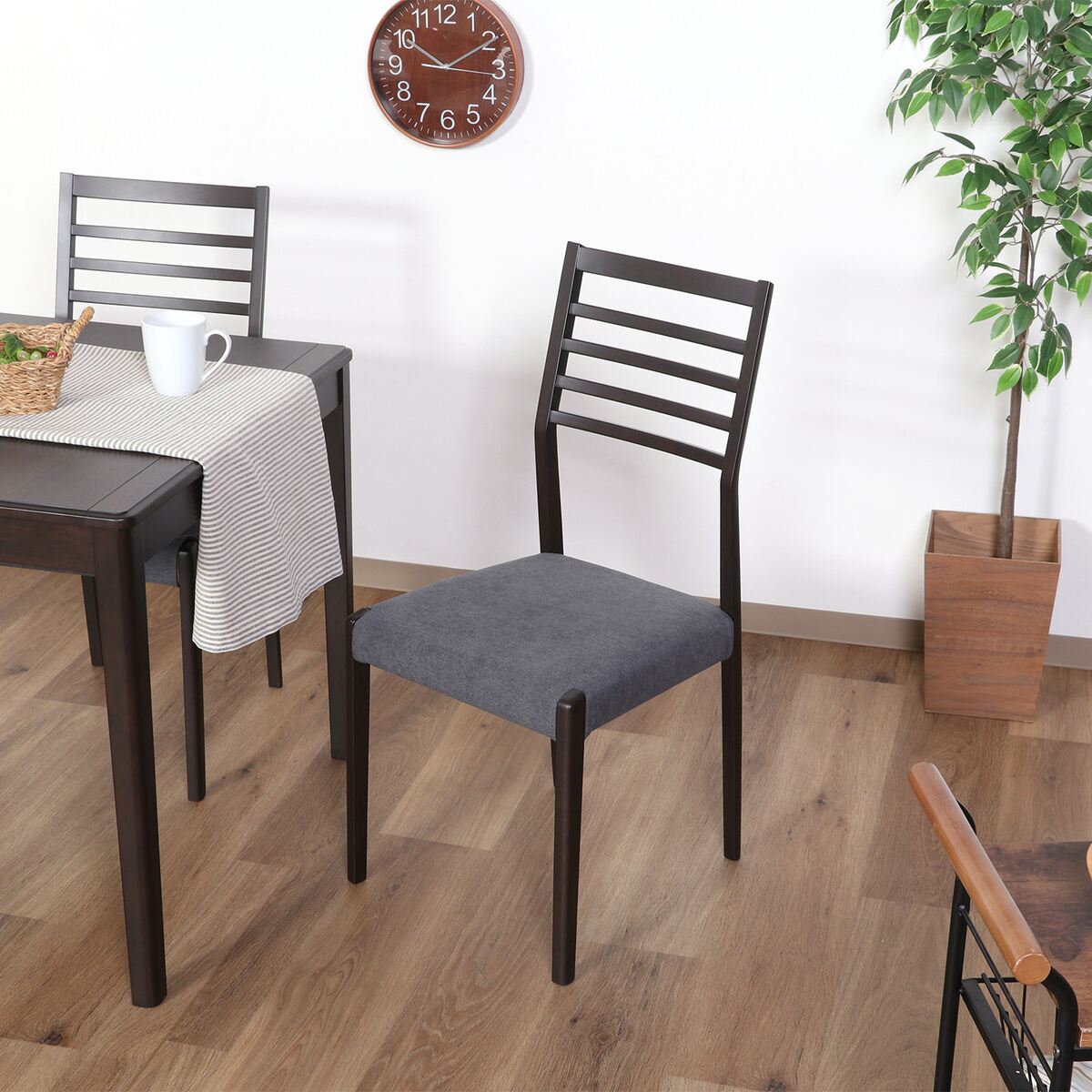 送料無料】不二貿易 超軽量ダイニングチェア TART タルト BR CK142 BR