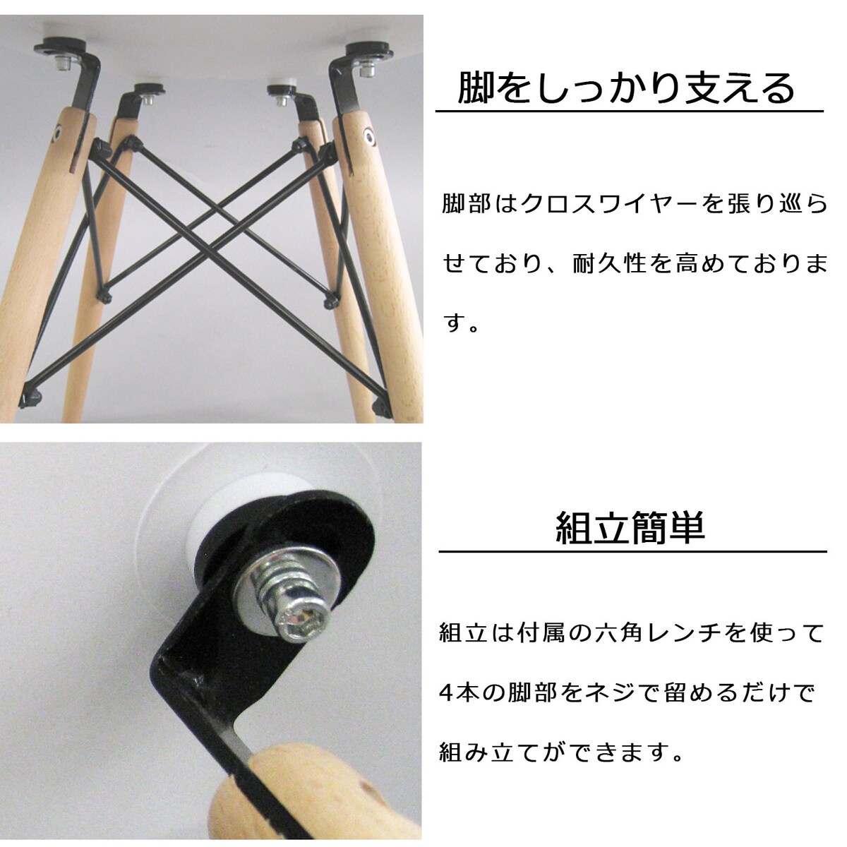 【送料無料】エイ・アイ・エス シェルチェア WDC-02 BK 【メーカー直送・代引不可・置配不可】