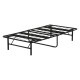 【送料無料】不二貿易 工具不要折りたたみパイプベッド easy BK 【メーカー直送・代引不可・置配不可・配送地域限定】