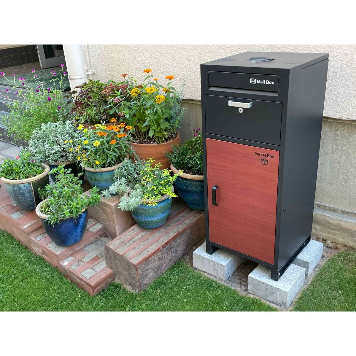 送料無料】ネクスタイル ピンコロベース 200×200×H100mm コンクリート