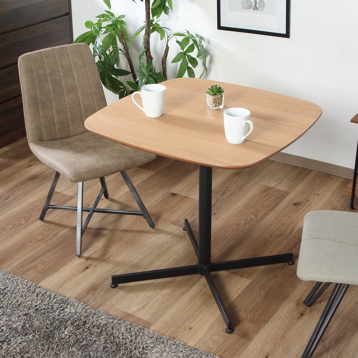 送料無料】不二貿易 カフェテーブル レグナ 75*75 NA JC-7575