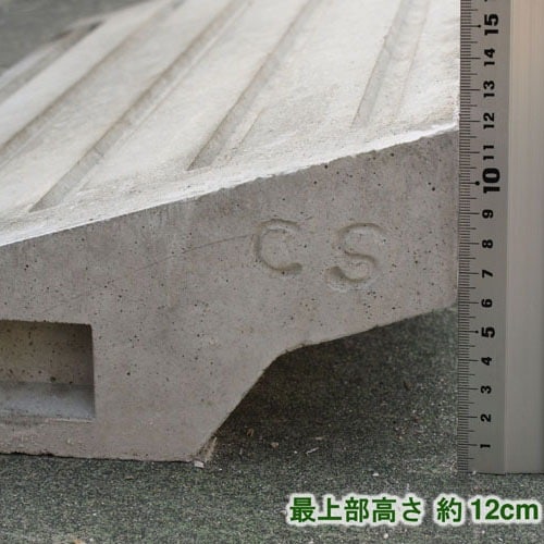 【送料無料】ネクスタイル コンクリートカースロープ ステップ 600×300×H120mm SC-1 【メーカー直送・代引不可・置配不可・配送地域限定】
