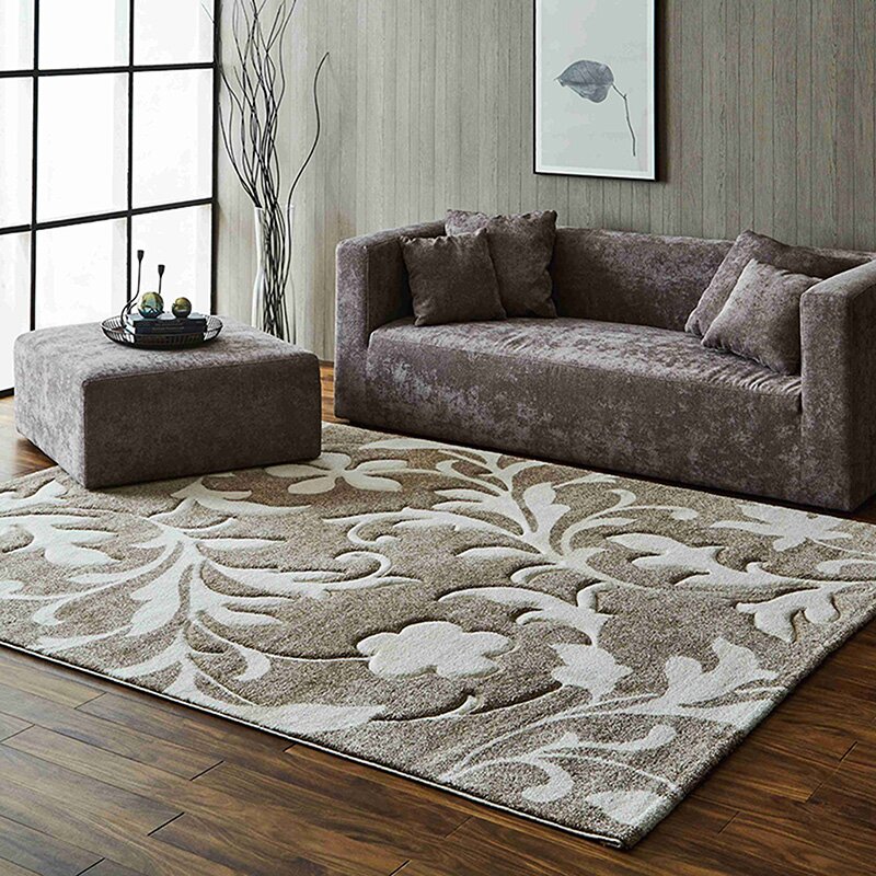 送料無料】トルコ製 ウィルトンラグ ネム 133×190cm ベージュ 耐久性の