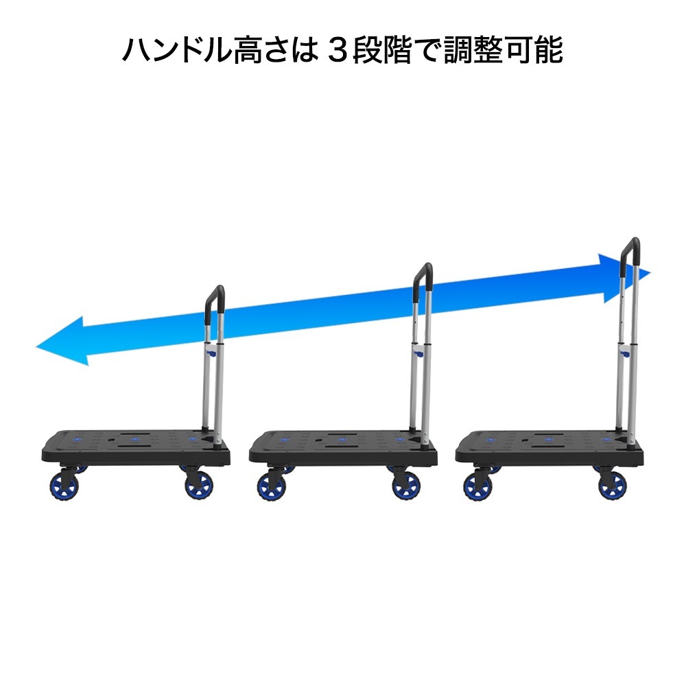 送料無料】ウイザ WIZA タタメル 樹脂台車 耐荷重80kg FW-99F アーク