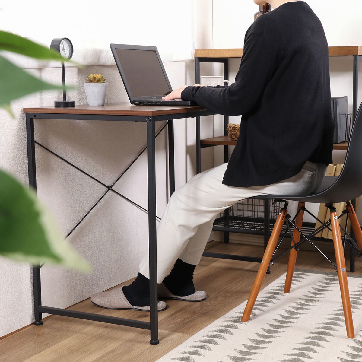 送料無料】不二貿易 ワークデスク ルカ BR FBC-1713 【メーカー直送