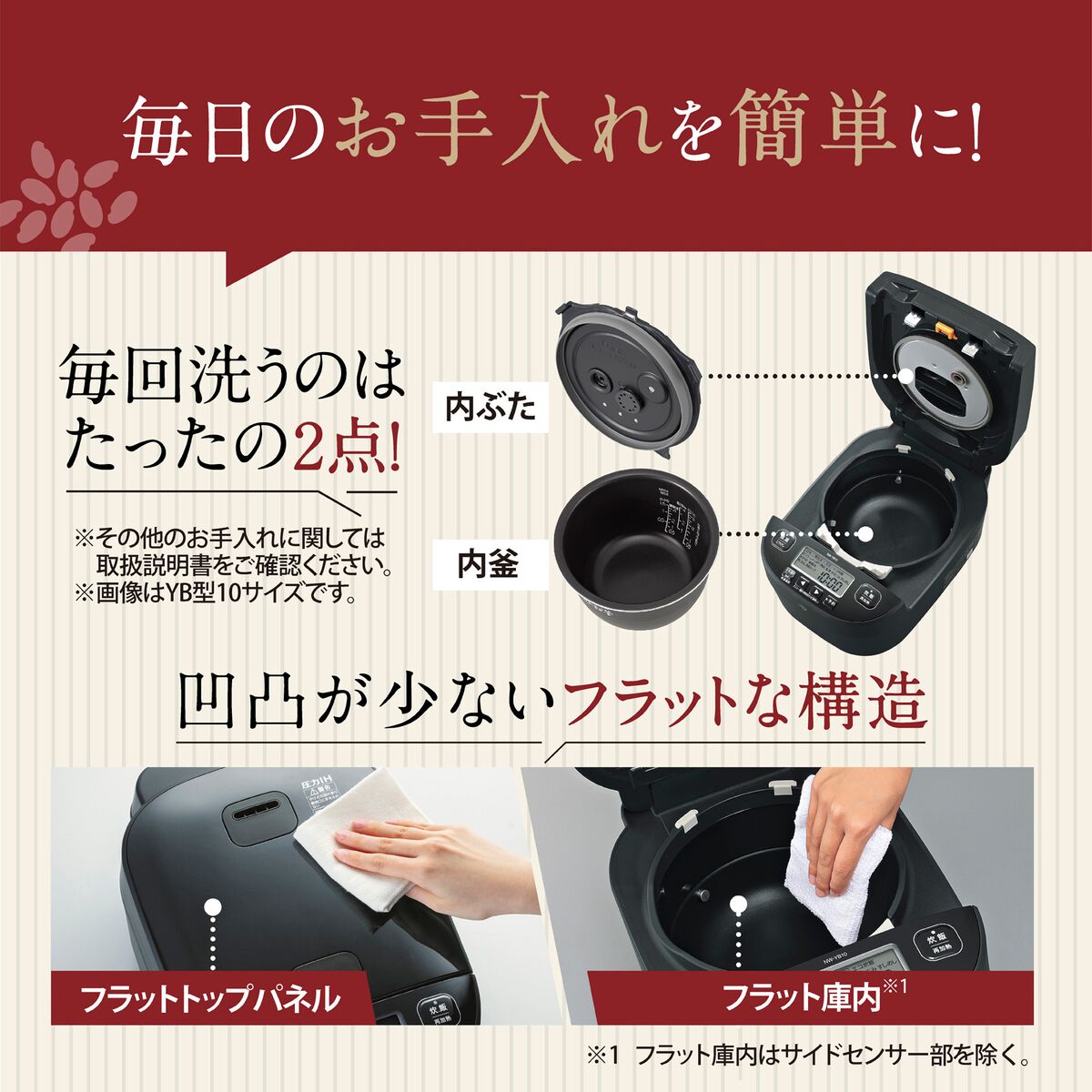 送料無料】象印 圧力IH炊飯ジャー 極め炊き 5.5合 NW-YR10-BZ | 家電