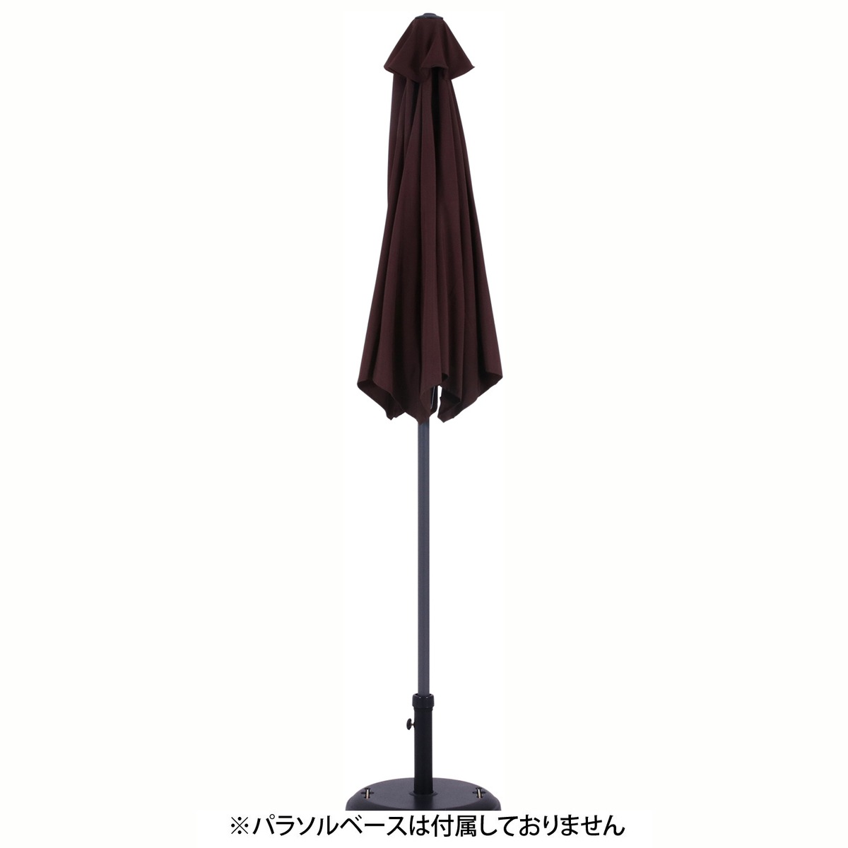 送料無料】不二貿易 アルミパラソル 240cm ブラウン TJB004