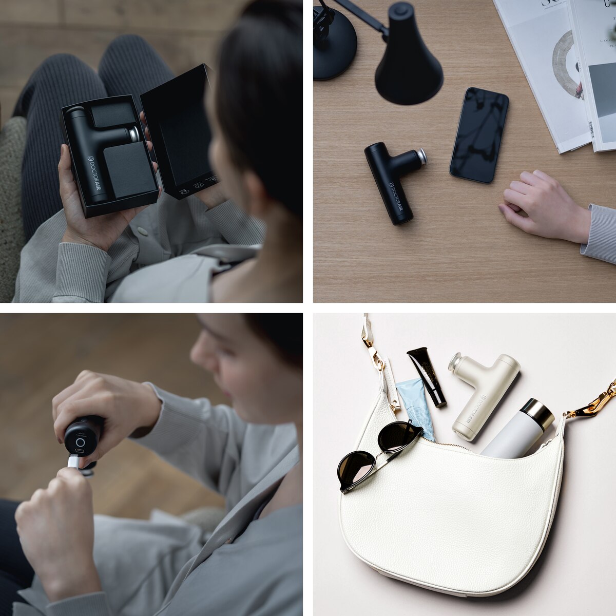 送料無料】ドクターエア エクサガンハイパー マットブラック REG-04 BK