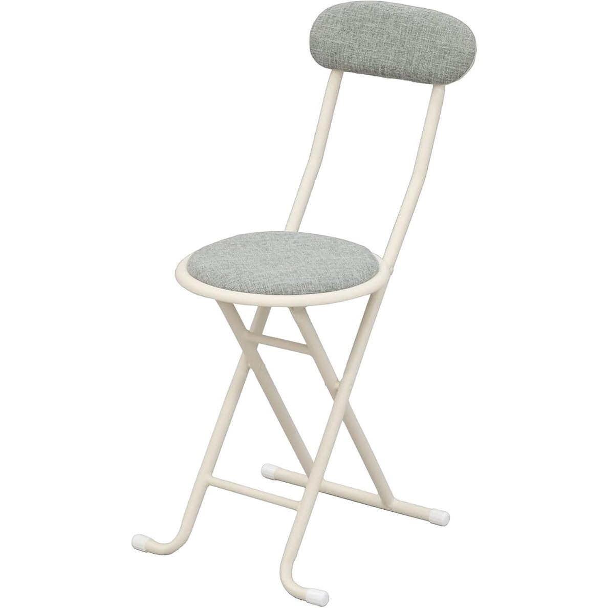 【送料無料】エイ・アイ・エス 折畳チェア 背あり YSFO-06 GY 【メーカー直送・代引不可・置配不可】