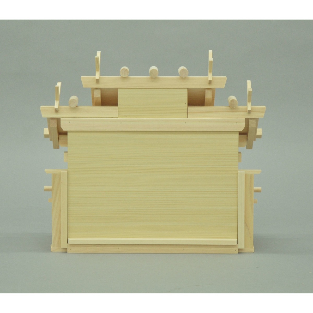 【送料無料】エイ・アイ・エス 国産 お神札が簡単に入る神棚 三社特小謙信 NA 【メーカー直送・代引不可・置配不可】