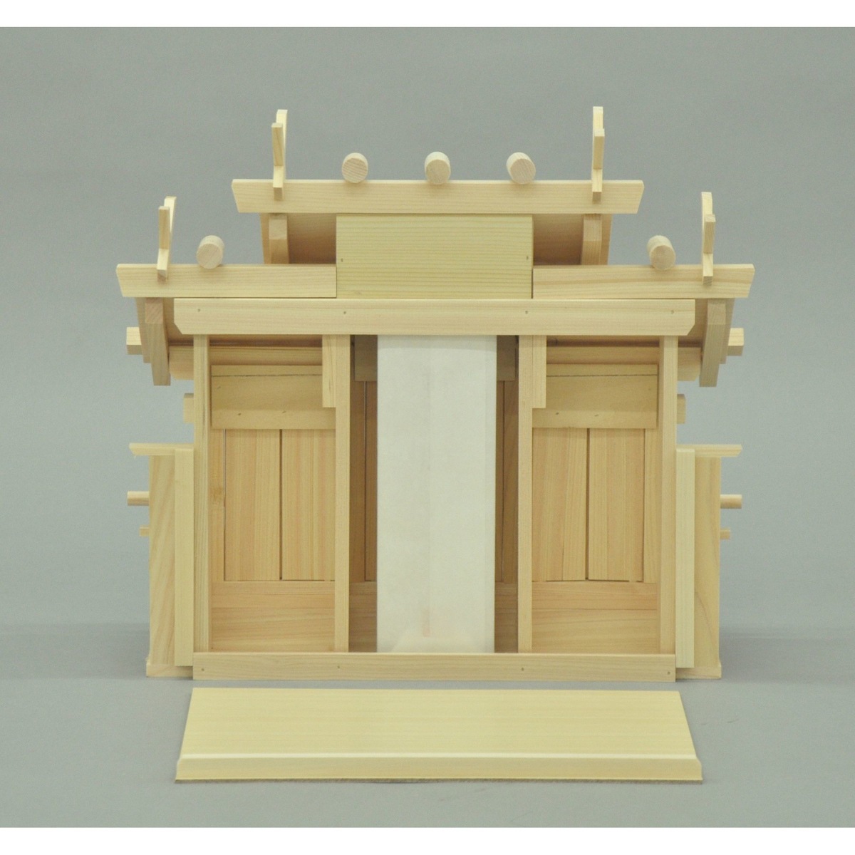 【送料無料】エイ・アイ・エス 国産 お神札が簡単に入る神棚 三社特小謙信 NA 【メーカー直送・代引不可・置配不可】