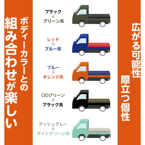 【送料無料】萩原工業 ターピー 軽トラックシート 彩り 1号 ODグリーン 1.9m×2.1m IRO1ODG