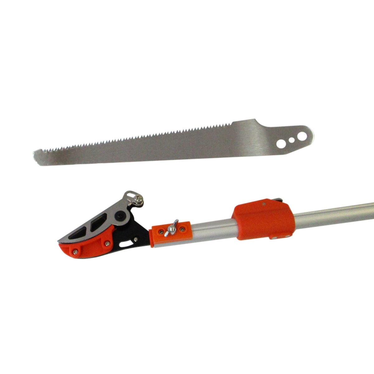 送料無料】CLUB.J 軽量伸縮式高枝切鋏 アンビル刃 1.8-3.0m 鋸刃付 CJ