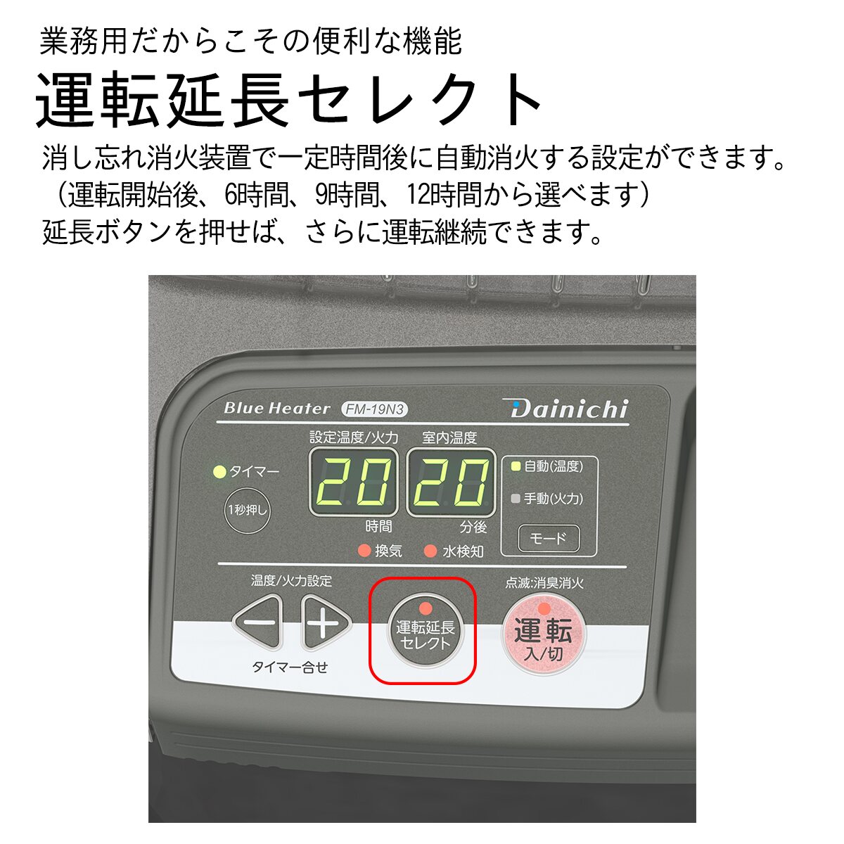 業務用 ダイニチ FM-195F 石油ストーブ ポータブル　2013年製 S.Kjapan ダイニチ 業務用石油ストーブ ファンヒーター FM-19F 1年保証