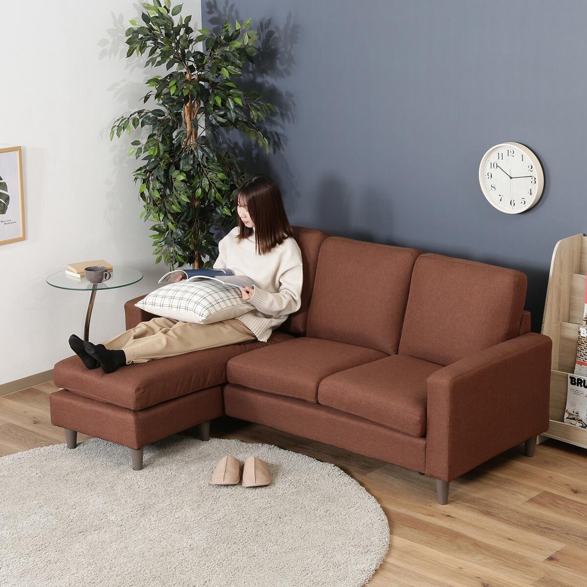 不二貿易 デイジー 2人掛けソファ ブラウン 不二貿易 デイジー 2人掛け