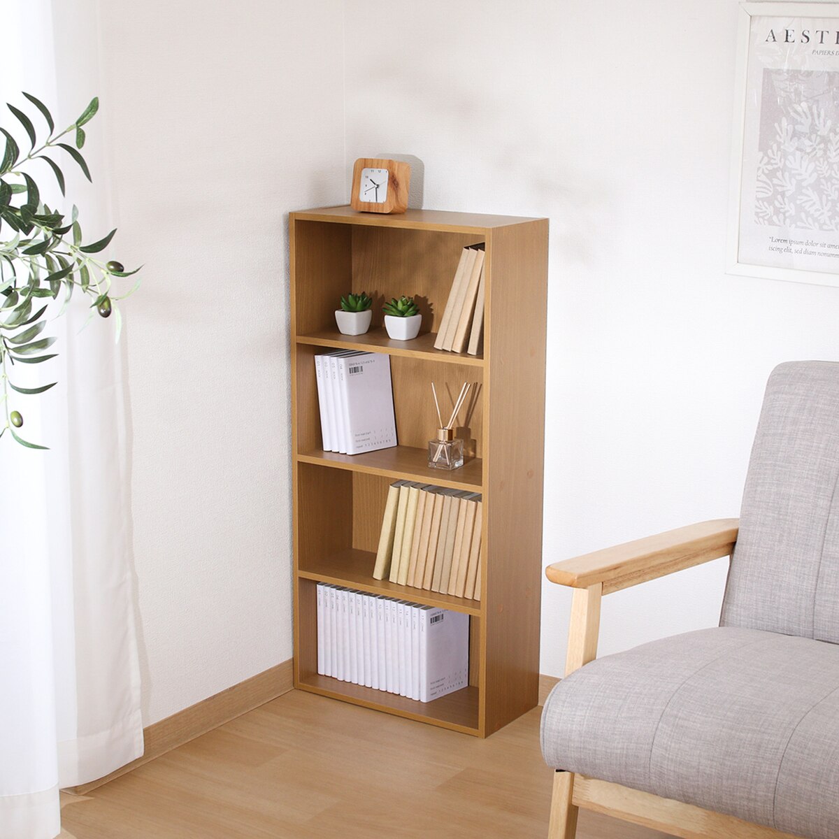 送料無料】不二貿易 BDラック BOOK&DVD ビーチ HP9418 【メーカー直送