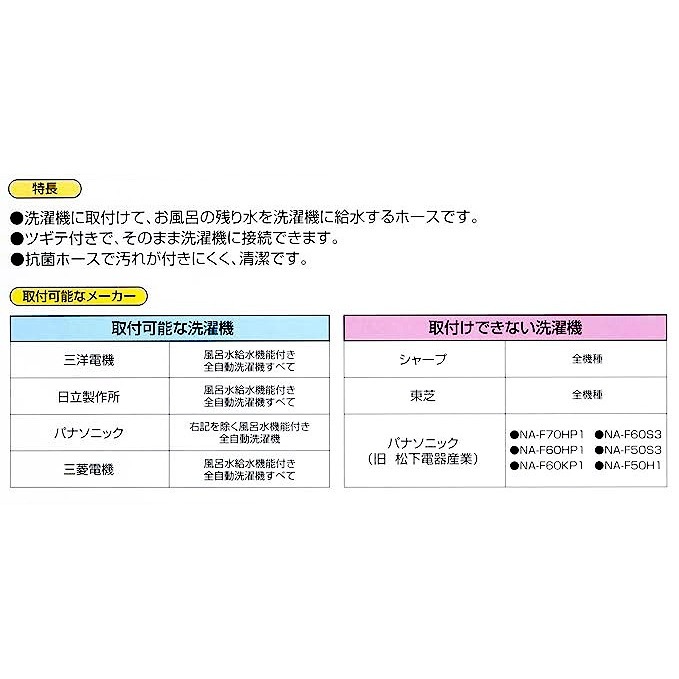 サンエイ SANEI 風呂水給水ホース 4m PT171-871-4 | 水廻り・水道用品