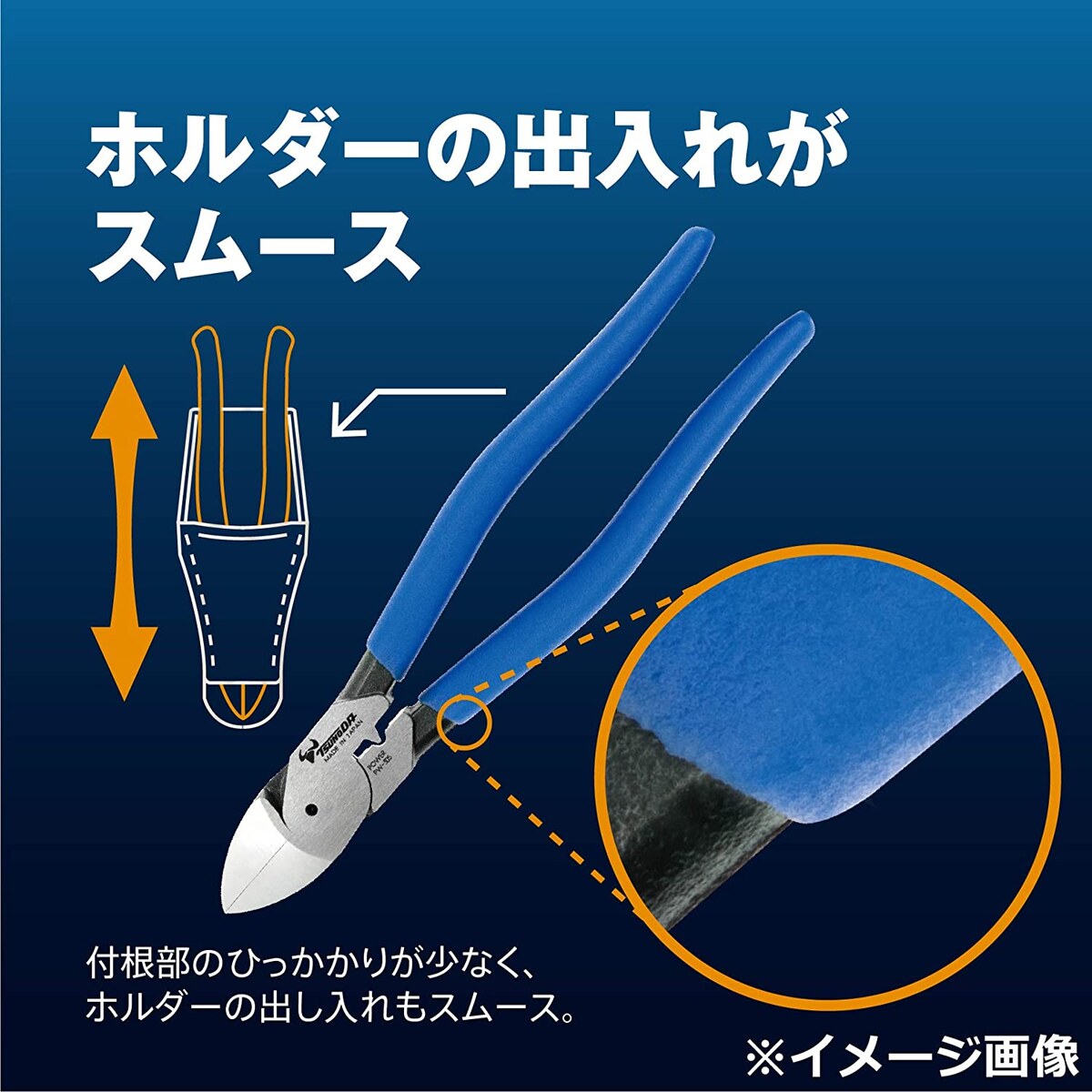 ツノダ 電工パワーニッパー 薄刃 200mm PW-334 | 工具,作業工具,ニッパ