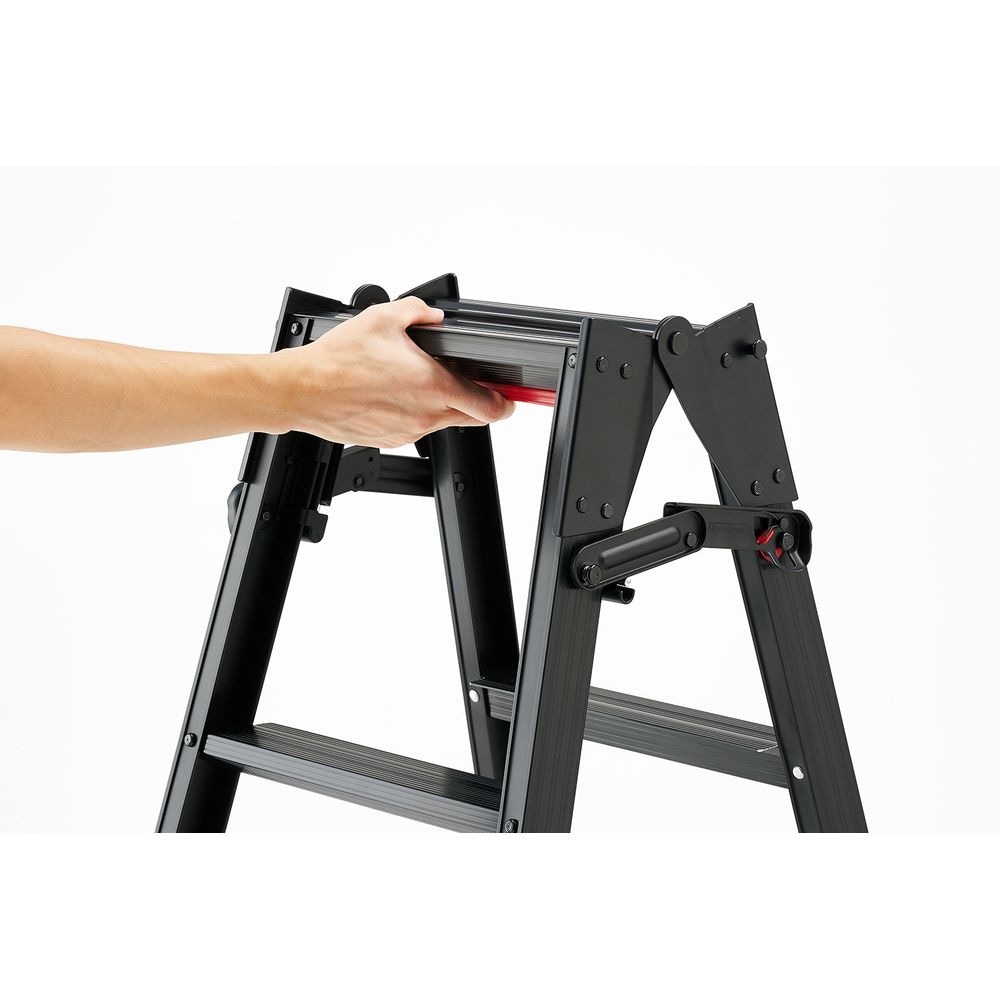 送料無料】【法人限定】長谷川工業 はしご兼用脚立5尺 脚部伸縮