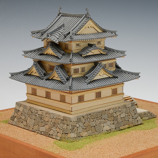 送料無料】ウッディジョー 木製建築模型 1/150 宇和島城 | アート