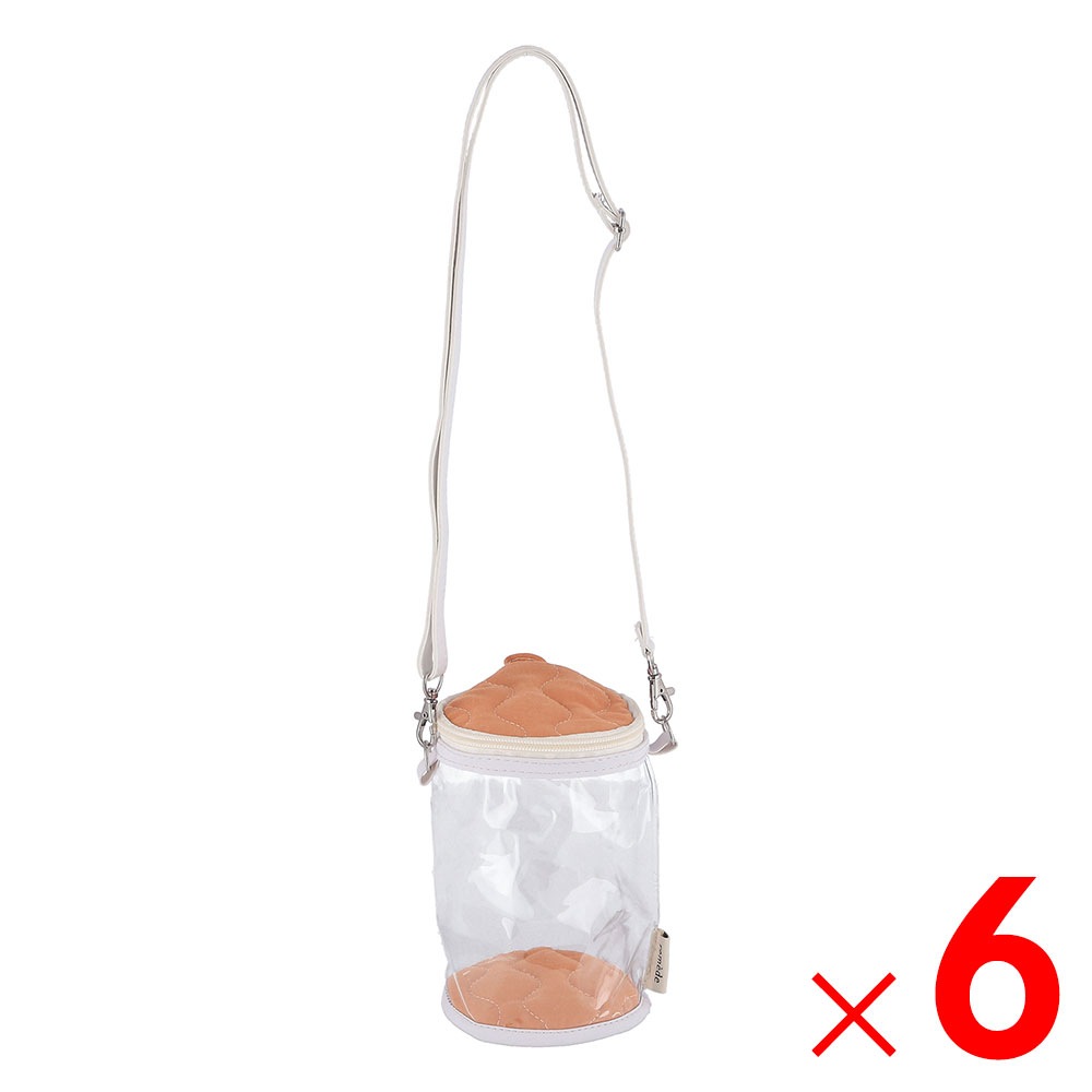 送料無料】推し活 ぬいぐるみクリアバッグ オレンジ 53933×6個 セット