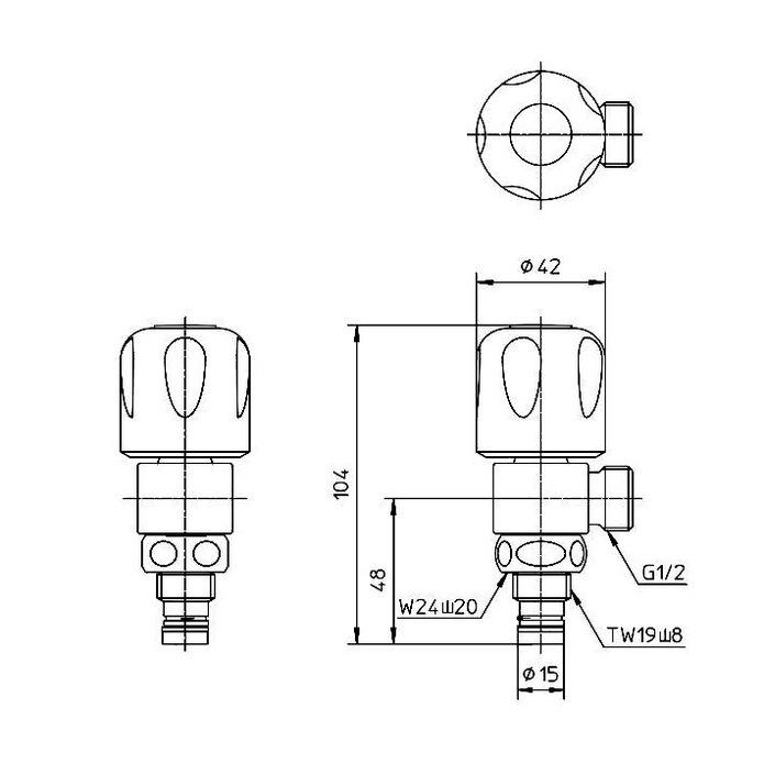 【送料無料】サンエイ SANEI 上部分岐バルブ PB585F-13