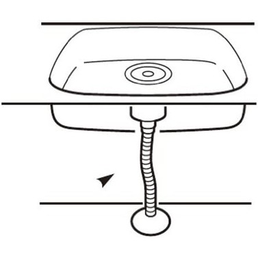 サンエイ SANEI 流し排水栓ホース ネジ付 PH62A-860S-1.5