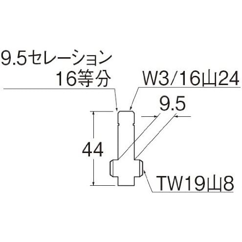 サンエイ SANEI 水栓スピンドル PU36-1-13X45