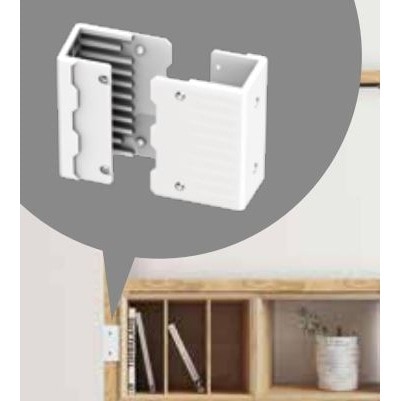 2×4材用 ブラケット 中間ジョイント ホワイト アークランズ