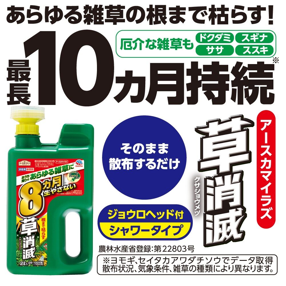 アースガーデン アースカマイラズ 草消滅 ジョウロヘッド 2L