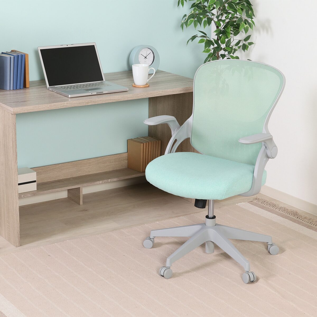 【送料無料】不二貿易 オフィスチェア パベル GR 3519FX 【メーカー直送・代引不可・置配不可・配送地域限定】