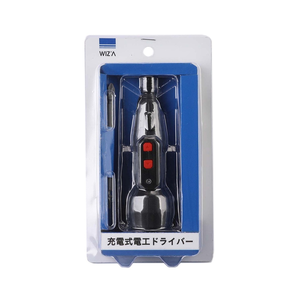 送料無料】ウイザ WIZA 3.7V 充電式電工ドライバー ブラック WZ-MDV3