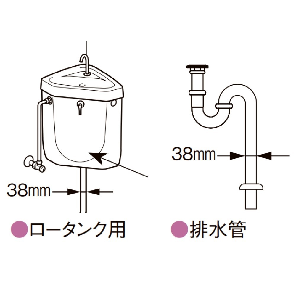INAX 洗浄管パッキン 38mmパイプ用 PK-A-257 | 水廻り・水道用品