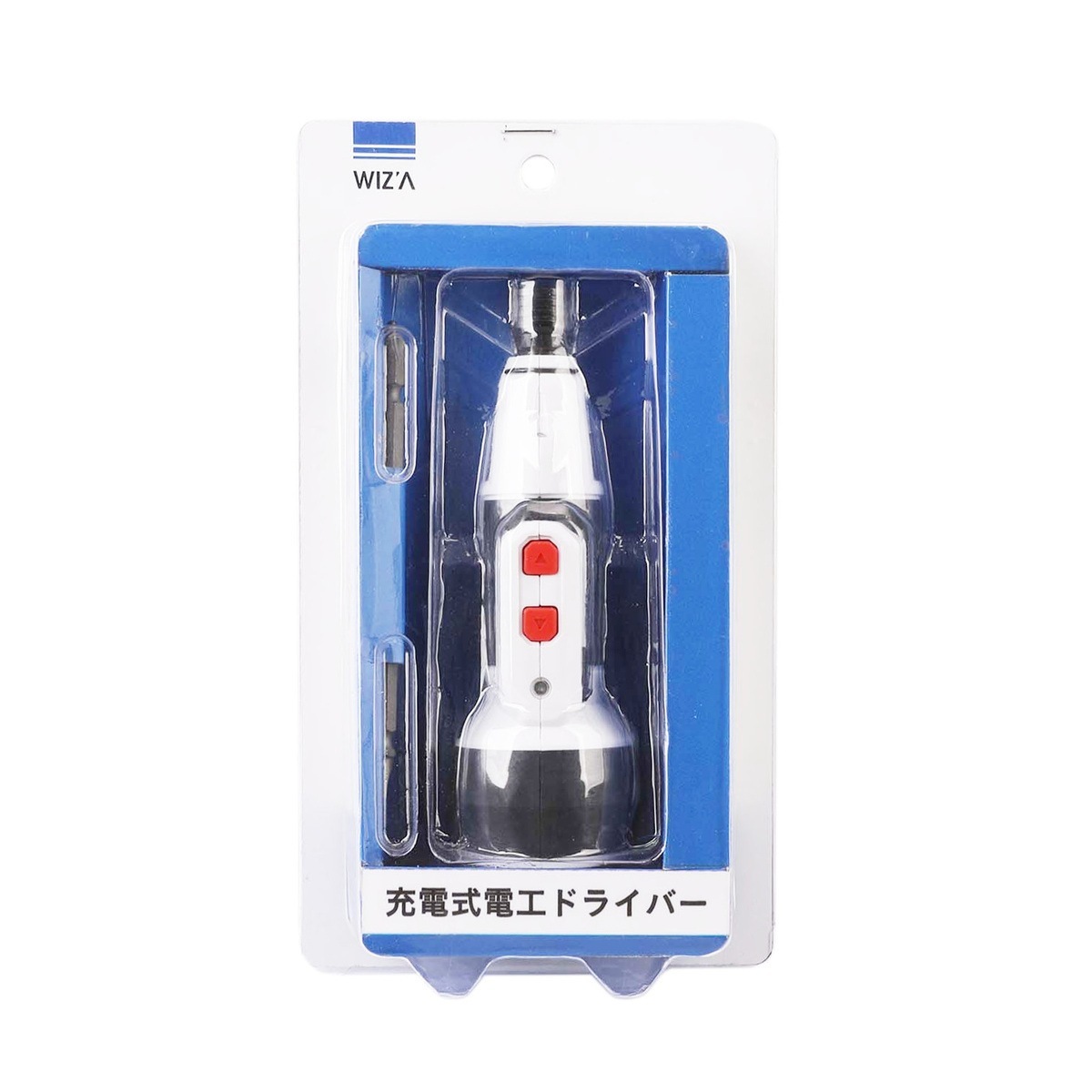 送料無料】ウイザ WIZA 3.7V 充電式電工ドライバー ホワイト WZ