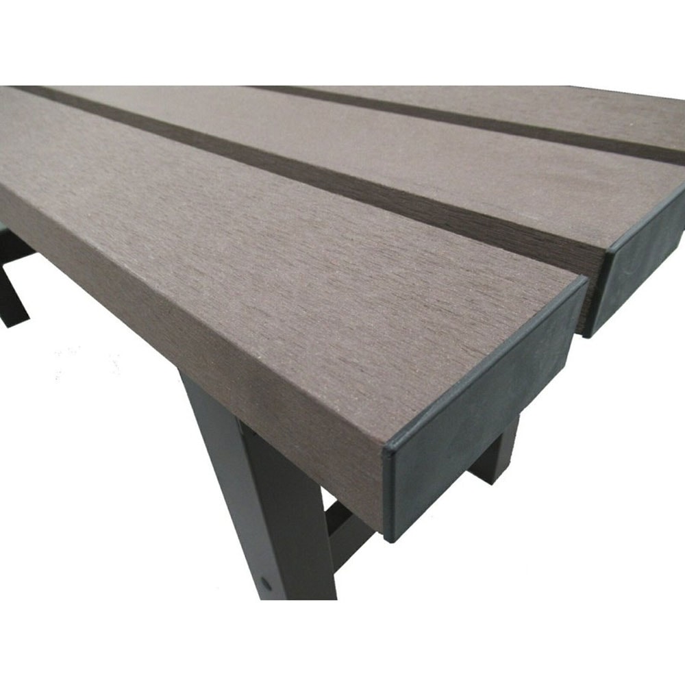 【送料無料】グリーンライフ アルミ人工木縁台 幅120cmサイズ EA-120J 【メーカー直送・代引不可・置配不可】