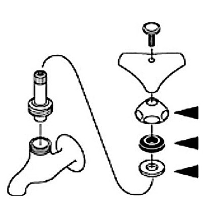 サンエイ SANEI 上部ナット・パッキンセット PU326S-13
