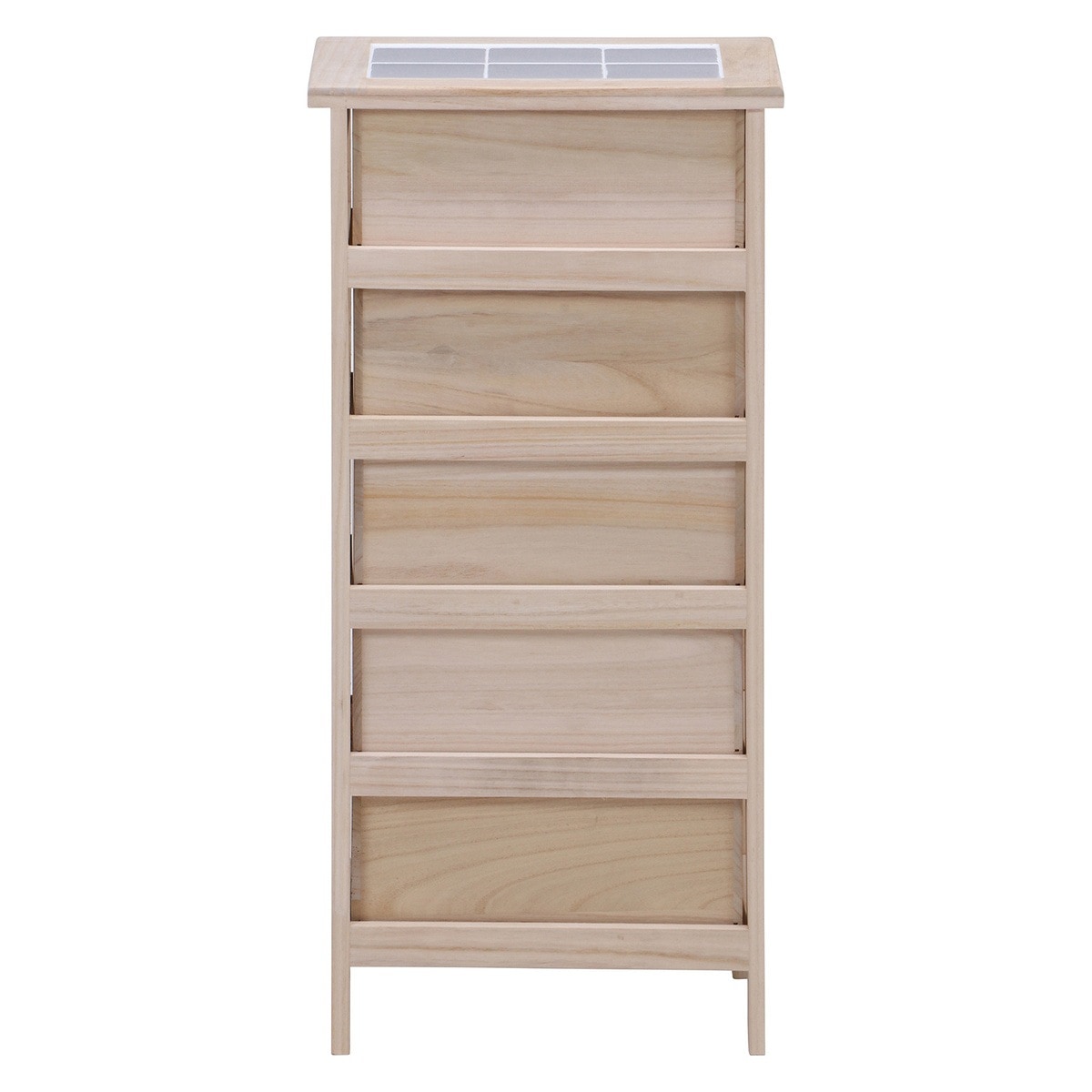 送料無料】欠品次回2月下旬予定 不二貿易 桐製 マルチカラフル5段