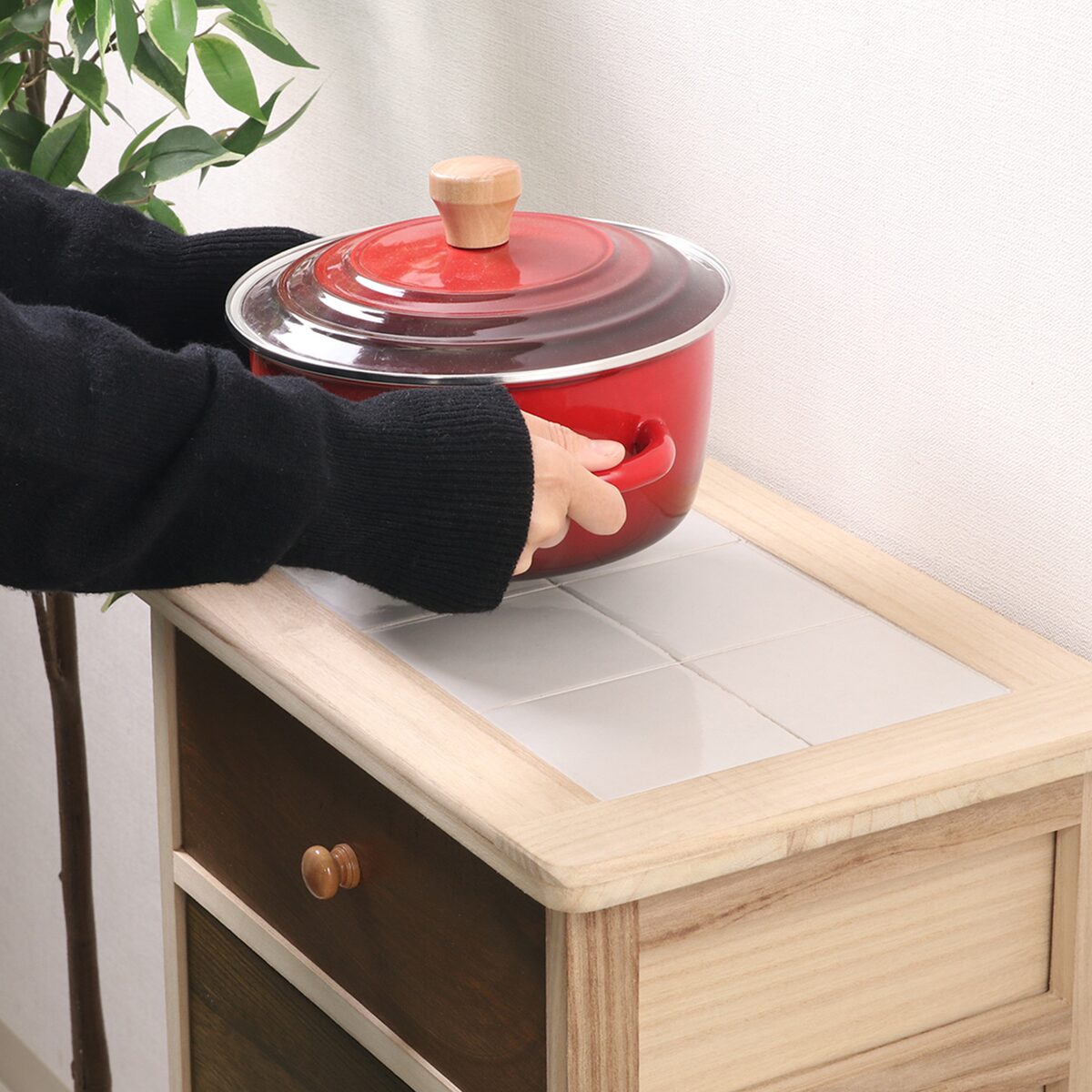 送料無料】欠品次回2月下旬予定 不二貿易 桐製 マルチカラフル5段