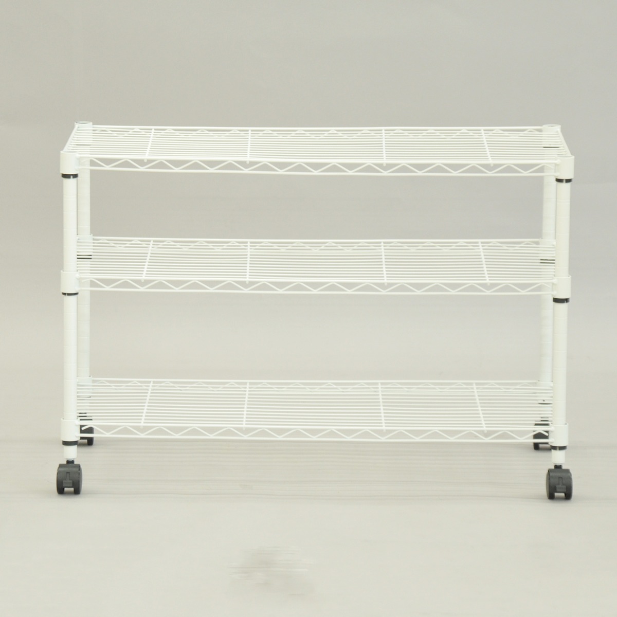 送料無料】エイ・アイ・エス 19φスチールラックセット3段 キャスター付